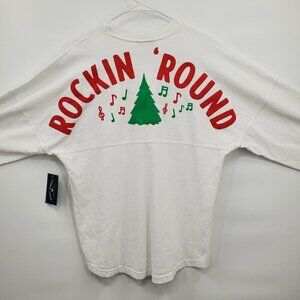 Spirit Jersey Rockin' Round Oversized Graphic Top Women Size Small NWT